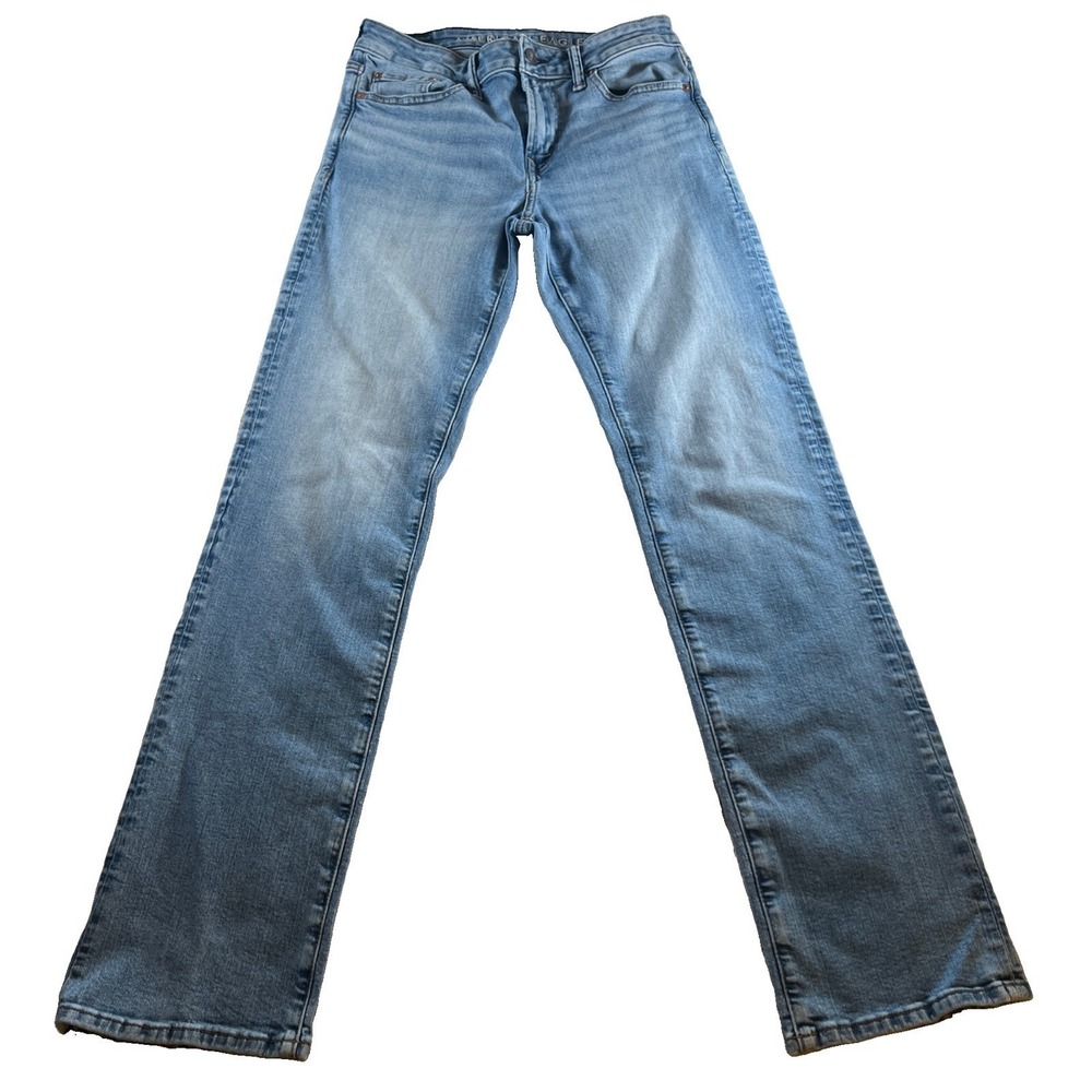 American Eagle Jeans Mens 30x33 Original Bootcut Light Wash Denim‎ Blue